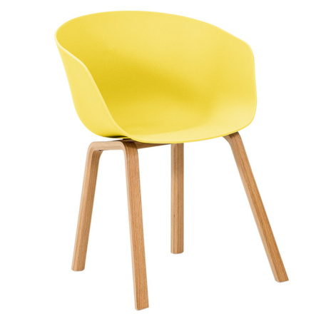 Пластиковый стул Желтый